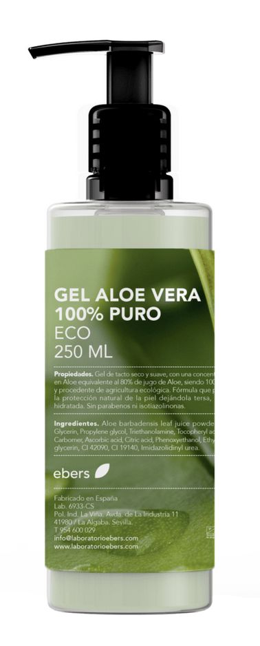 Gel Aloe Vera 100% Puro ECO · Ebers · 250 ml