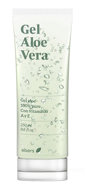 Gel Aloe Vera con Vitamina A y E · Ebers · 250 ml