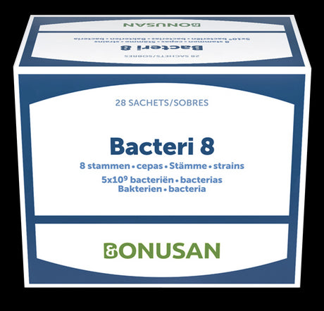 Bacteri 8 · Bonusan · 28 sobres