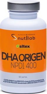 DHA Origen NPD1 400 mg · Nutilab · 60 perlas