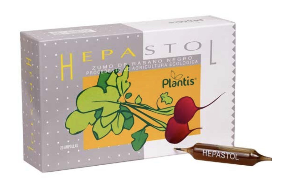 Hepastol · Plantis · 20 ampollas