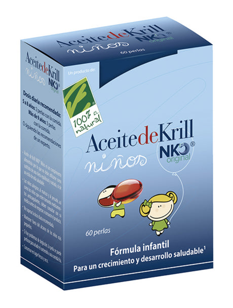 Aceite de Krill NKO® Niños · 100% Natural · 60 perlas