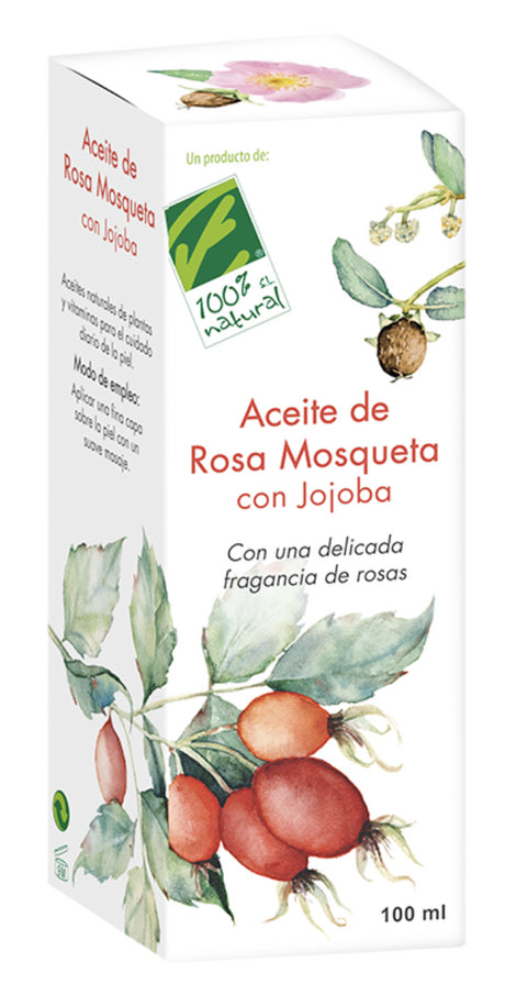 Aceite de Rosa Mosqueta con Jojoba · 100% Natural · 100 ml