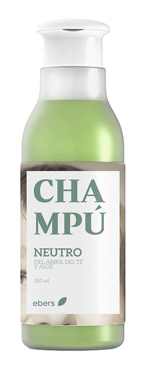 Champú de Árbol del Te y Aloe Vera · Ebers · 250 ml