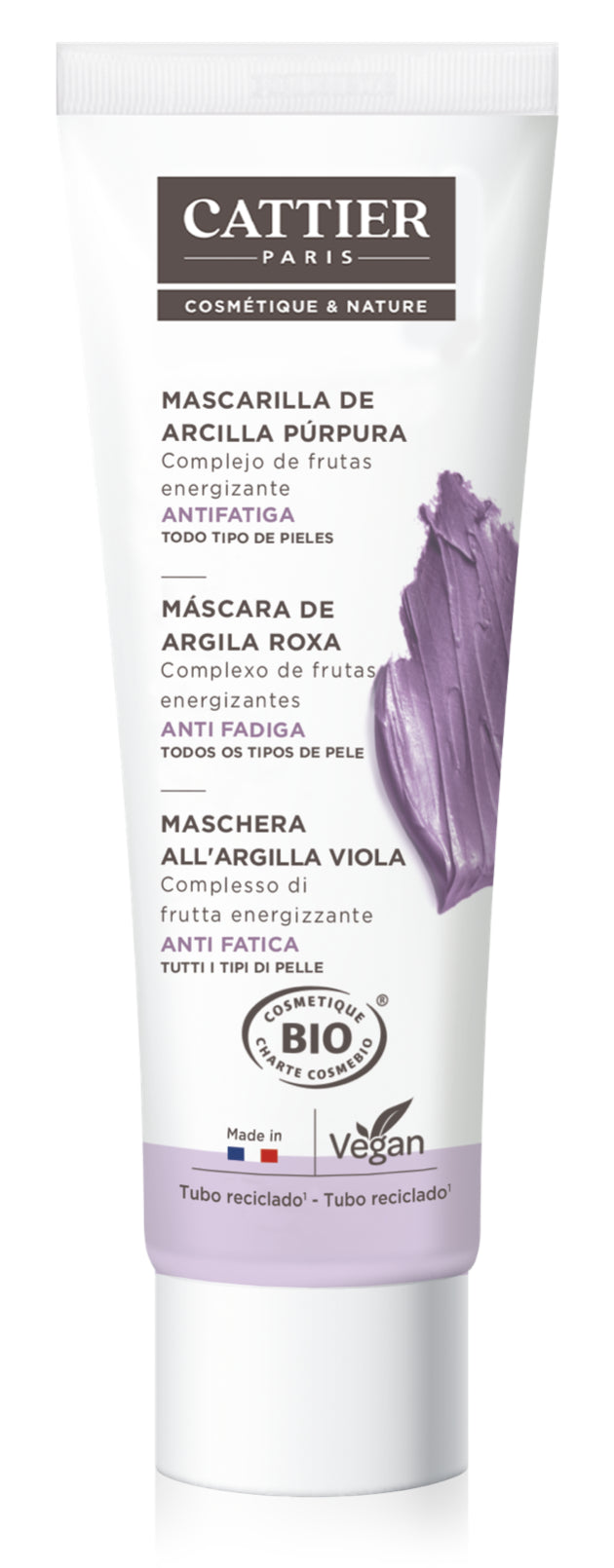 Mascarilla de Arcilla Púrpura · Cattier · 100 ml