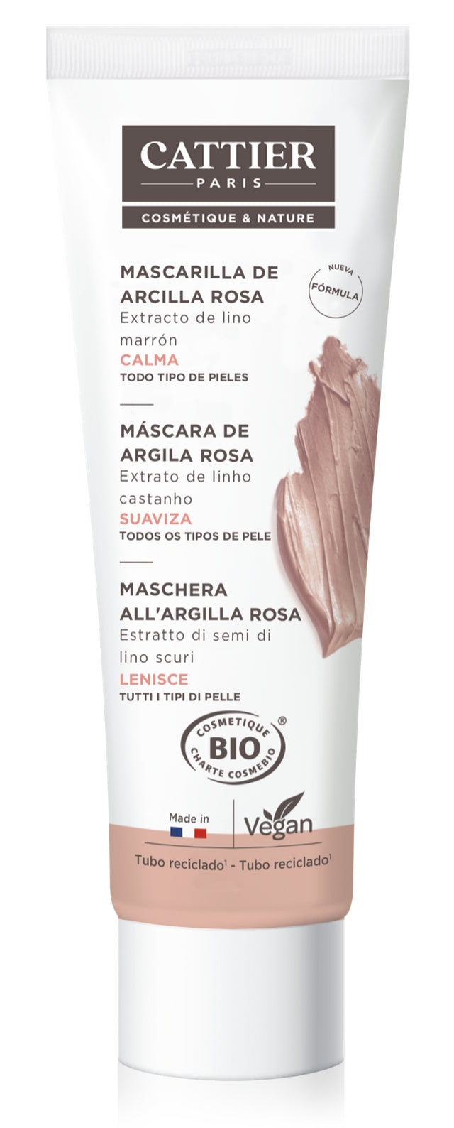 Mascarilla de Arcilla Rosa · Cattier · 100 ml