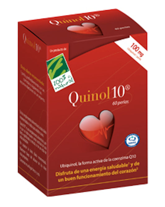 Quinol 10 - 100 mg · 100% Natural · 60 perlas