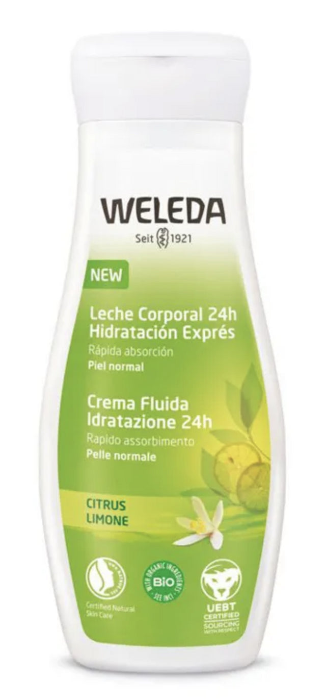 Leche Corporal 24H Hidratación Exprés · Weleda · 200 ml