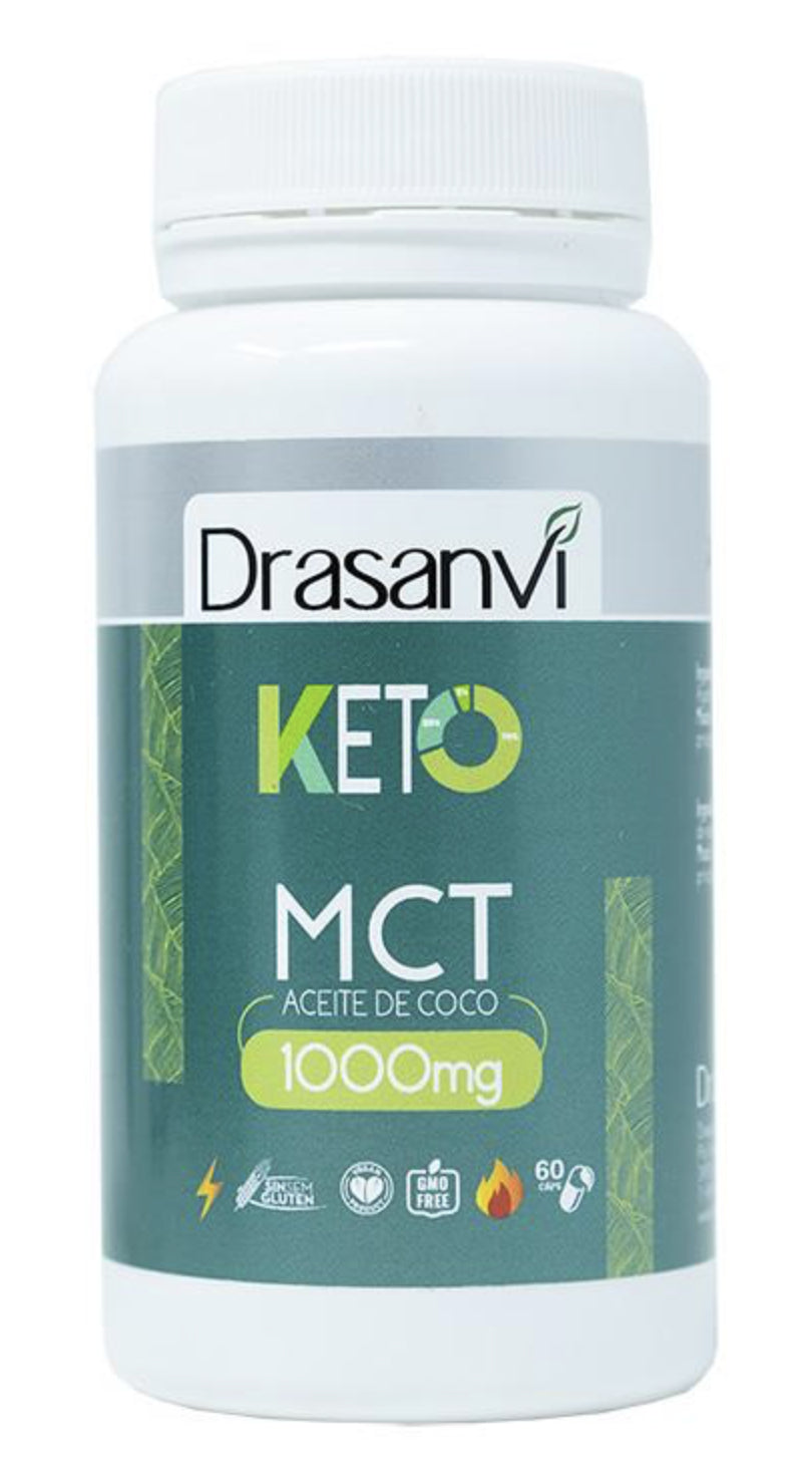 MCT Aceite de Coco 1.000 mg KETO · Drasanvi · 60 perlas