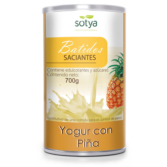 Batido Saciante - Sabor Yogur Piña · Sotya · 700 gramos