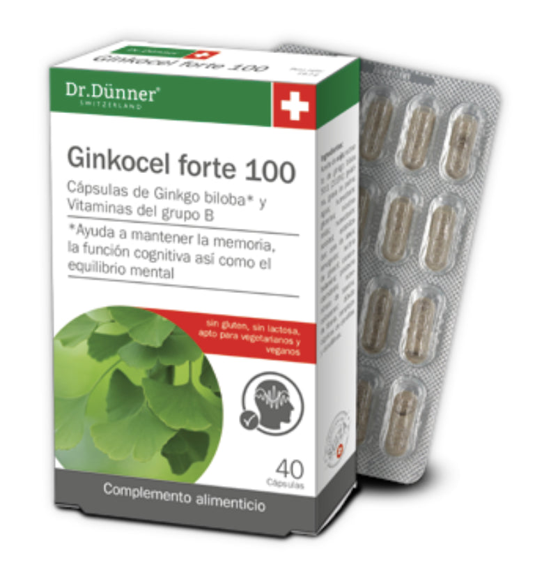 Ginkocel Forte 100 · Dr.Dunner · 40 cápsulas