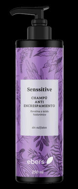 Champú Senssitive Antiescrespamiento · Ebers · 250 ml