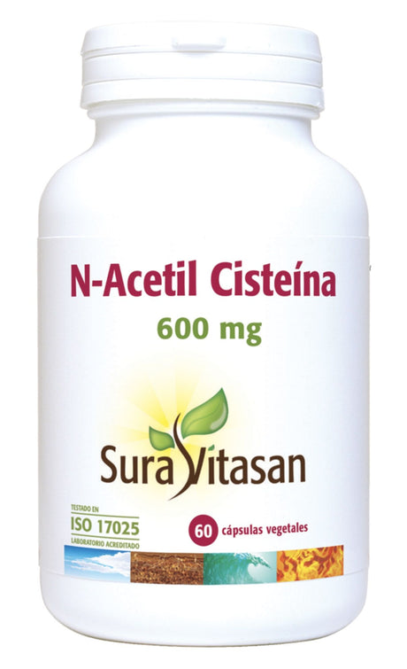 N-Acetil-Cisteína (NAC) 600 mg · Sura Vitasan · 60 cápsulas