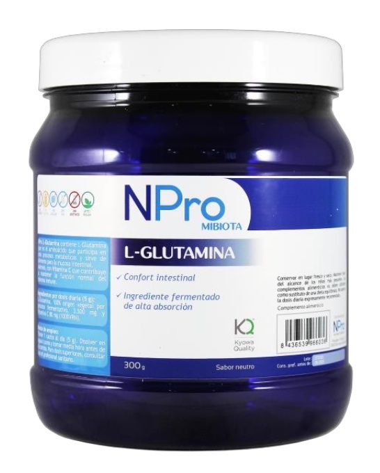 L-Glutamina · NPRO Mibiota · 300 gramos