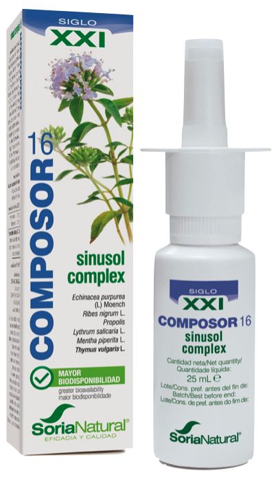 Composor 16 - Sinusol Complex XXI · Soria Natural · 25 ml