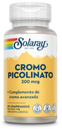 Picolinato de Cromo · Solaray · 50 comprimidos