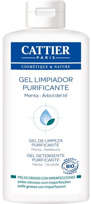 Gel Limpiador Purificante de Árbol de Té · Cattier · 200 ml