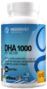 DHA 1000 Pet Factor · Mederivet · 66 perlas