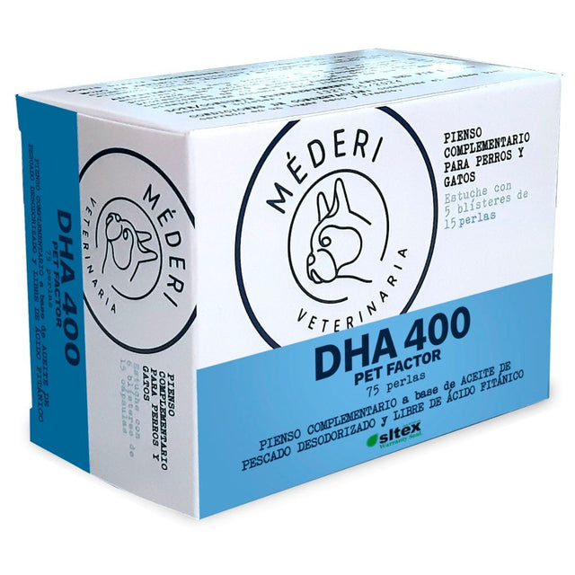 DHA 400 Pet Factor · Mederivet · 75 perlas