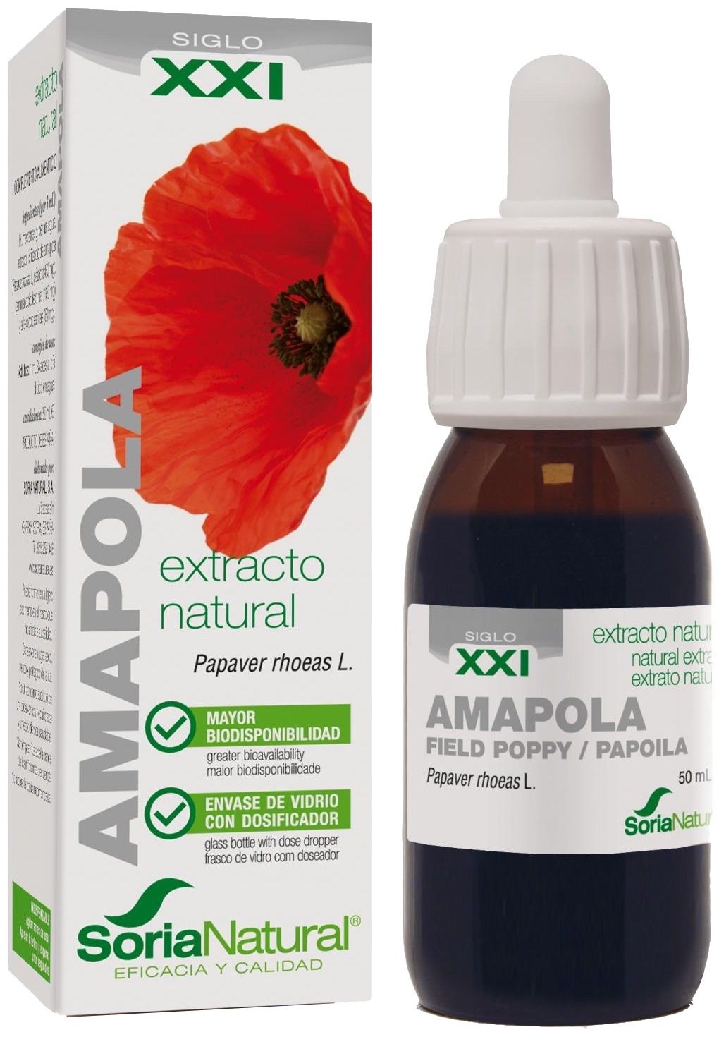 Extracto de Amapola XXI · Soria Natural · 50 ml