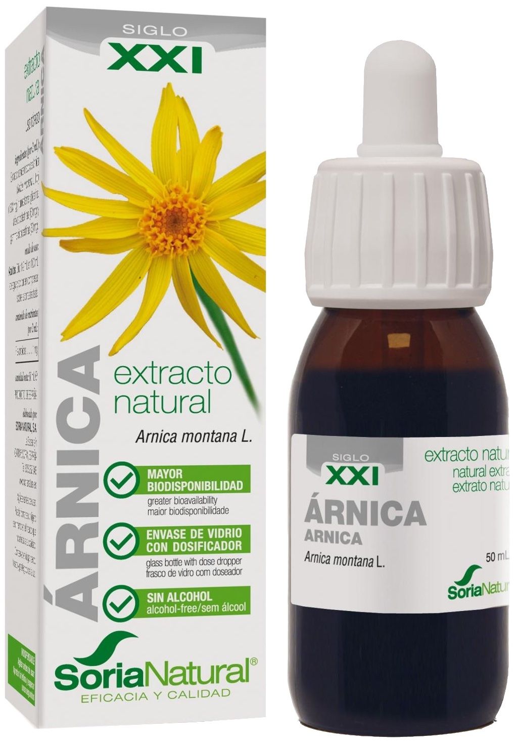 Extracto de Arnica XXI · Soria Natural · 50 ml