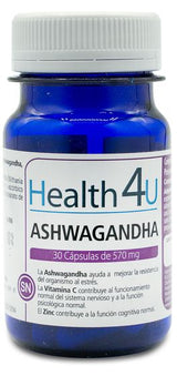 Ashwagandha · Health4U · 30 cápsulas