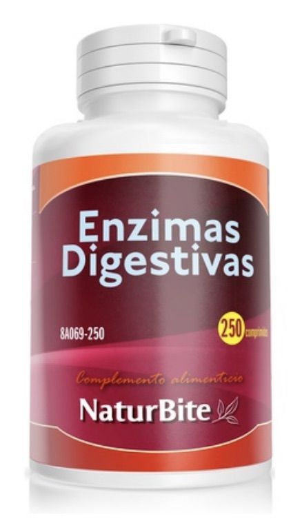 Enzimas Digestivas · NaturBite · 250 comprimidos