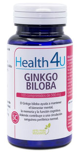 Ginkgo Biloba · Health4U · 100 comprimidos