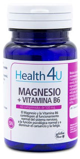 Magnesio + Vitamina B6 · Health4U · 60 comprimidos