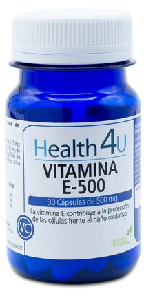 Vitamina E 500 · Health4U · 30 cápsulas