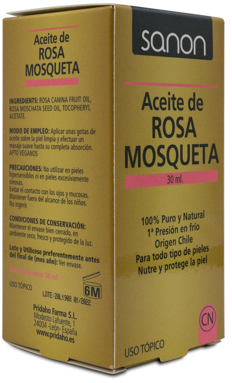 Aceite de Rosa Mosqueta · Sanon · 30 ml