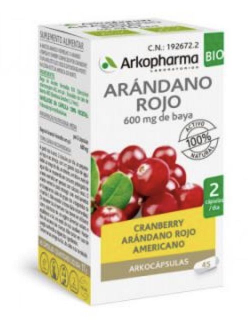 Arkocápsulas Arándano Rojo BIO · Arkopharma · 45 cápsulas