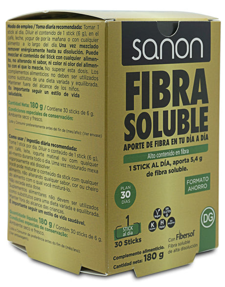 Fibra Soluble · Sanon · 30 sticks