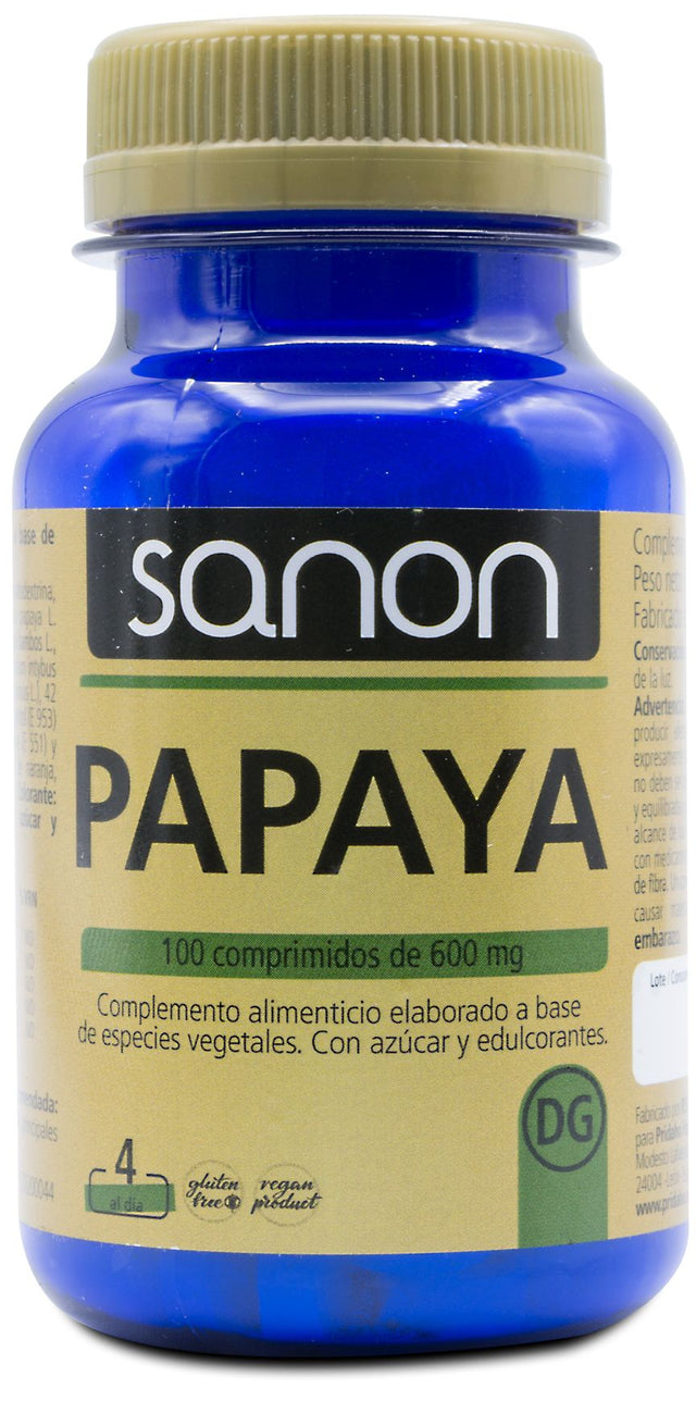 Papaya · Sanon · 100 comprimidos