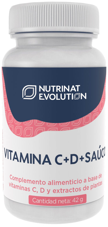 Vitamina C + D + Saúco · Nutrinat Evolution · 30 comprimidos