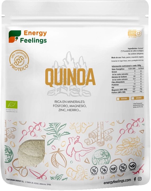 Harina de Quinoa · Energy Feelings · 1 kg