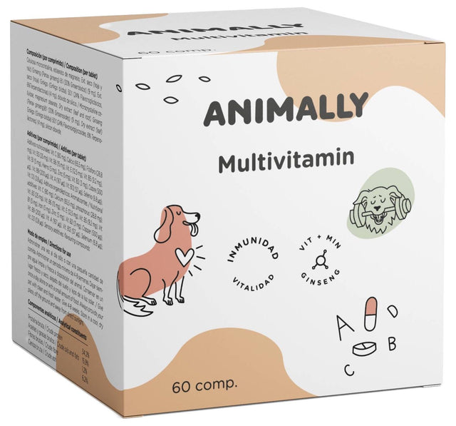 Multivitamin · Animally · 60 comprimidos