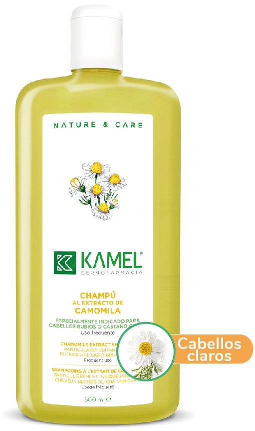 Champú al Extracto de Camomila · Kamel · 500 ml