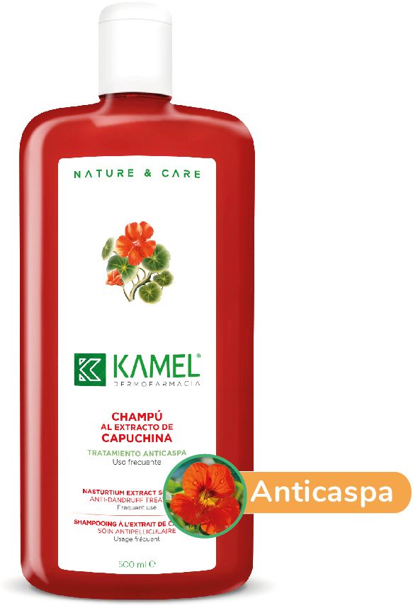 Champú al Extracto de Capuchina · Kamel · 500 ml