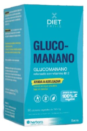 Glucomanano - Diet Prime · Herbora · 90 cápsulas