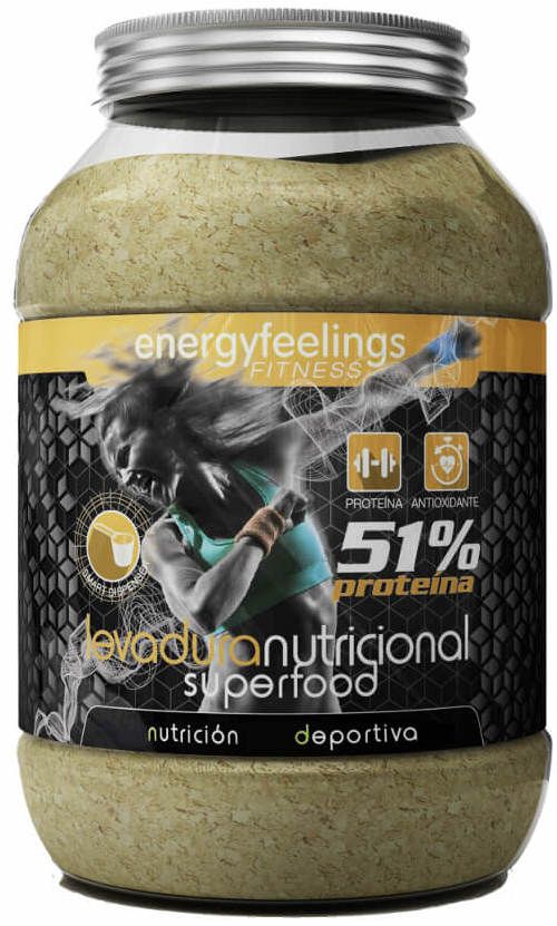 Levadura Nutricional - 51% Proteína + Zinc · Energy Feelings · 400 gramos