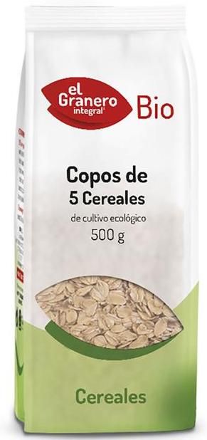 Copos de 5 Cereales · El Granero Integral · 500 gramos