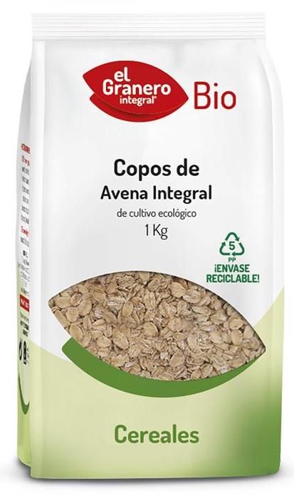 Copos de Avena Integral · El Granero Integral · 1 kg