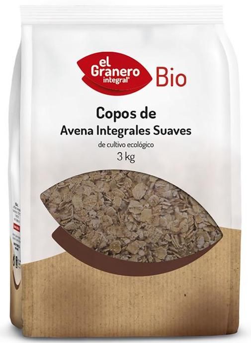 Copos Suaves de Avena Integral · El Granero Integral · 3 kg