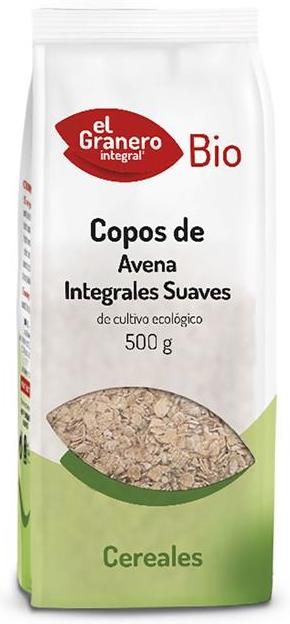 Copos Suaves de Avena Integral · El Granero Integral · 500 gramos