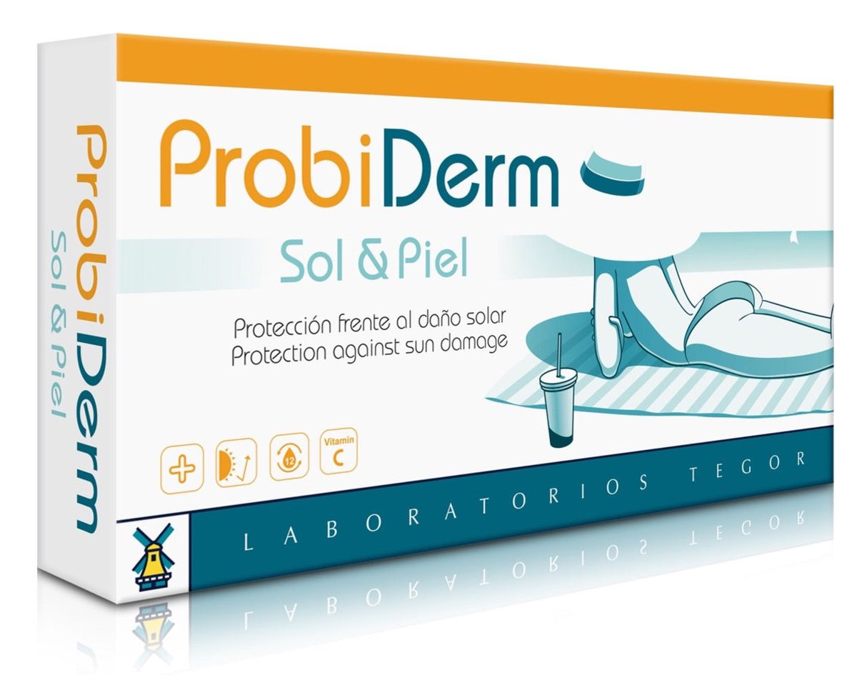 Probiderm Sol y Piel · Tegor · 40 cápsulas