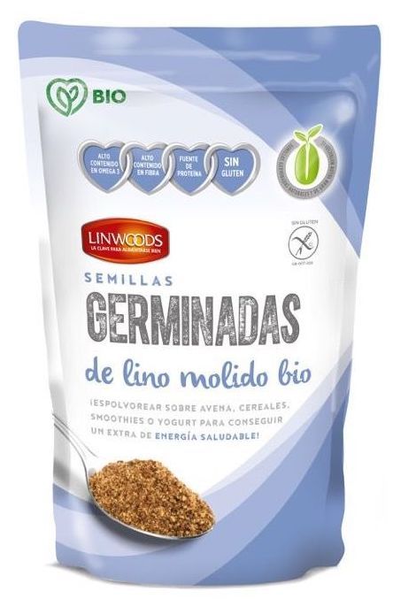 Semillas Germinadas de Lino Molido · Linwoods · 200 gramos