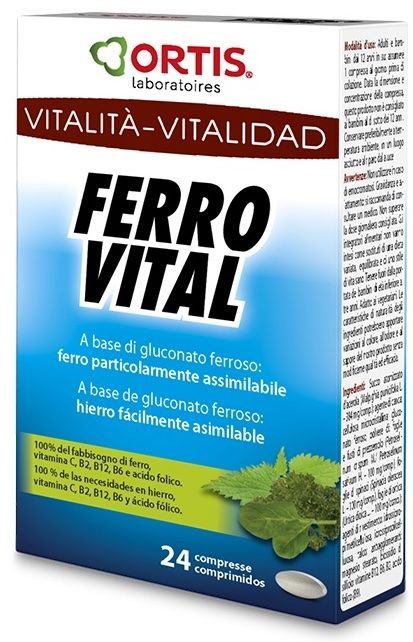 Ferro Vital · Ortis · 24 comprimidos