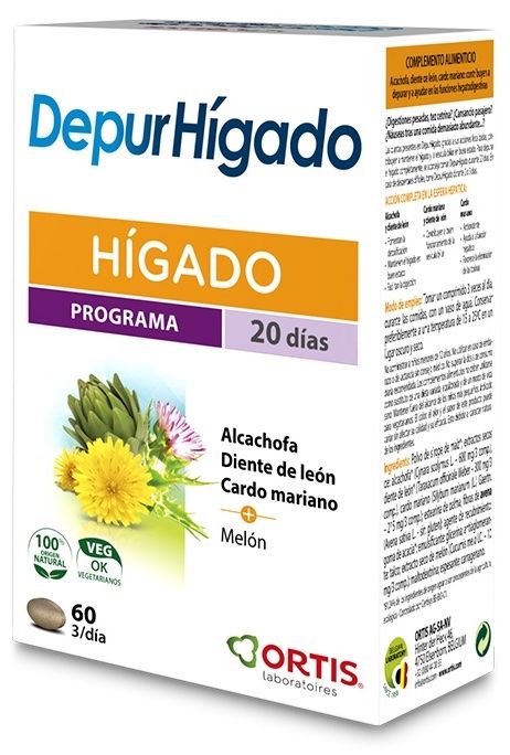 Depur Hígado · Ortis · 60 comprimidos