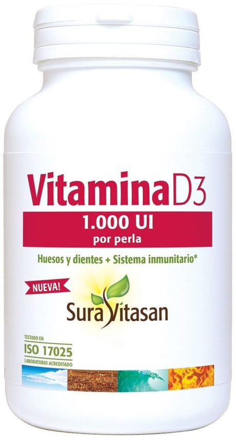 Vitamina D3 1.000 UI · Sura Vitasan · 60 perlas